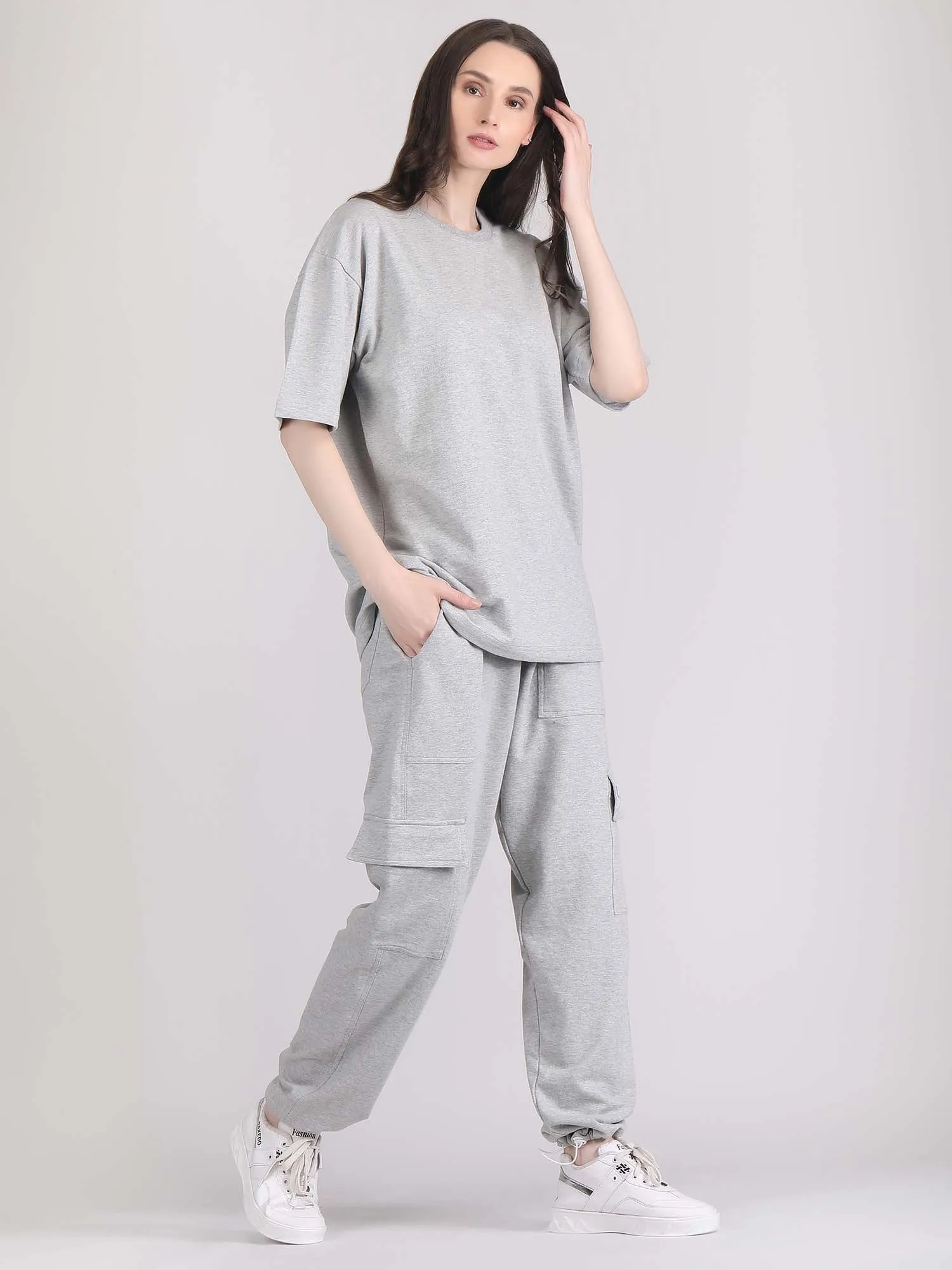 cotton co ord set - Oversized co ord set women's