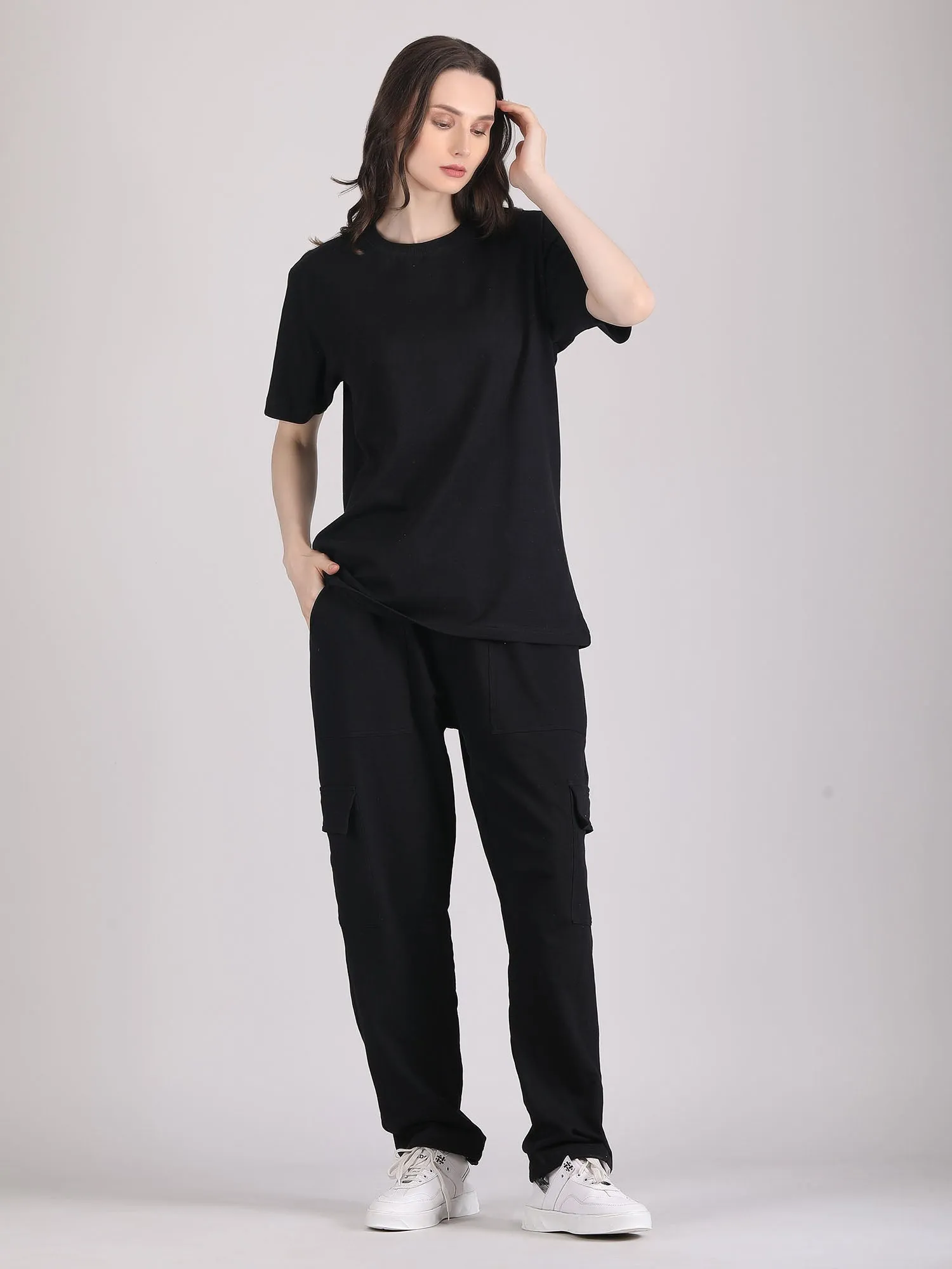 cotton co ord set - Oversized co ord set women's