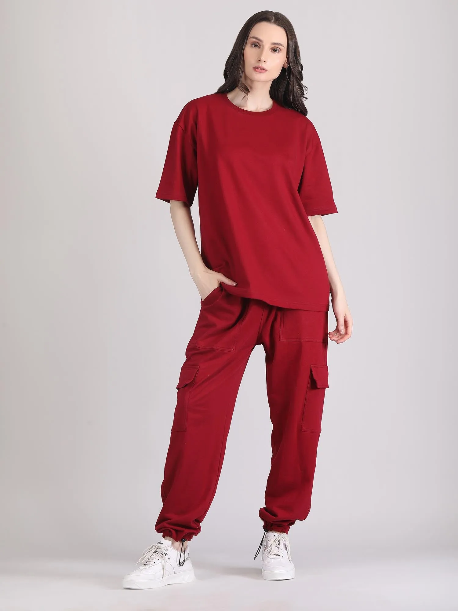 cotton co ord set - Oversized co ord set women's