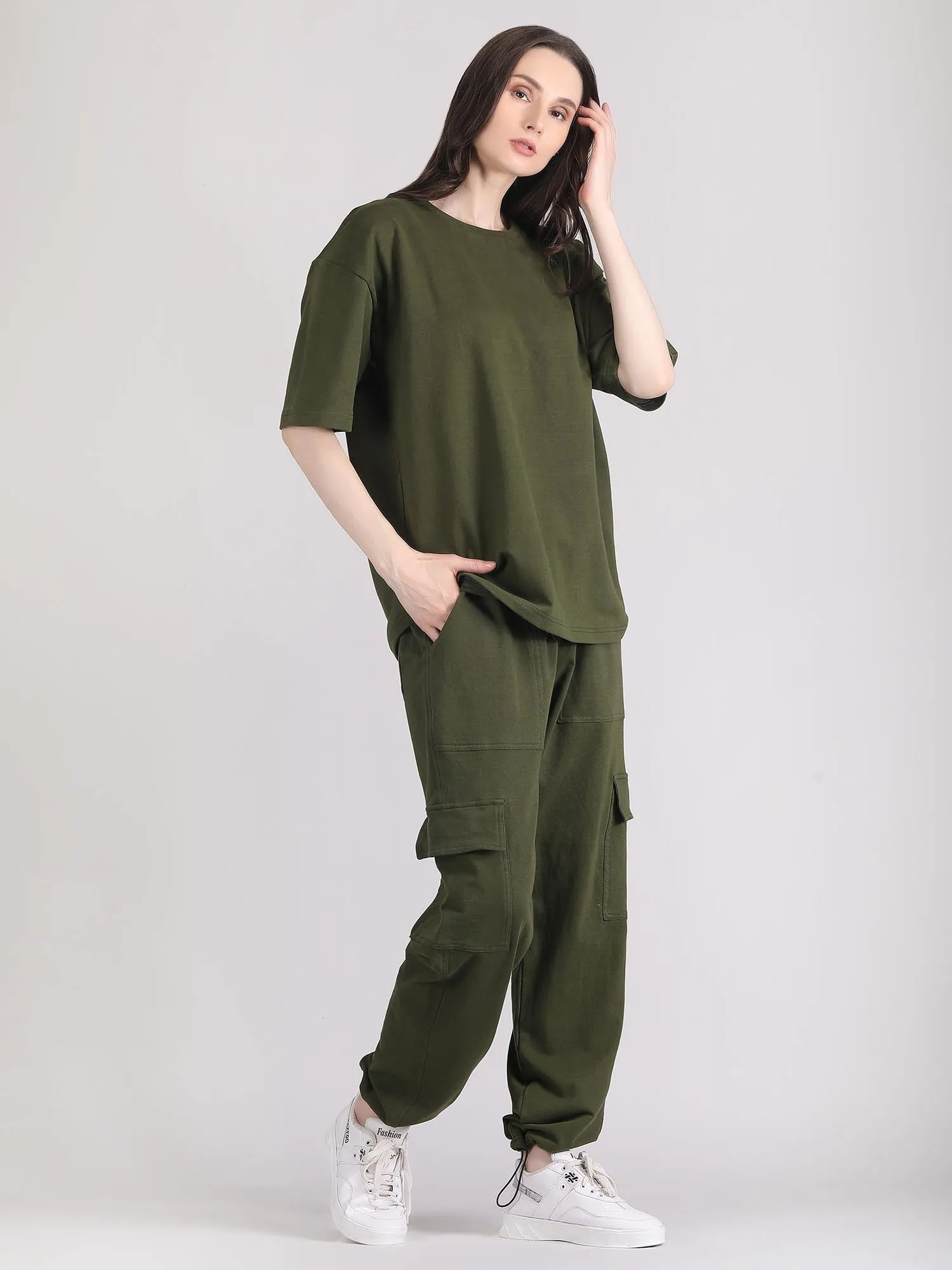 cotton co ord set - Oversized co ord set women's