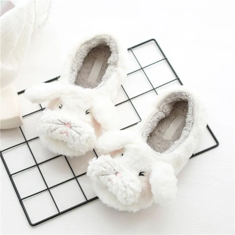 Cozy Cartoon Plush Slippers for Autumn and Winter Indoor Comfort