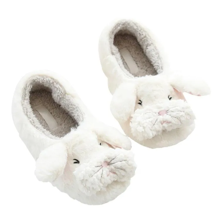 Cozy Cartoon Plush Slippers for Autumn and Winter Indoor Comfort