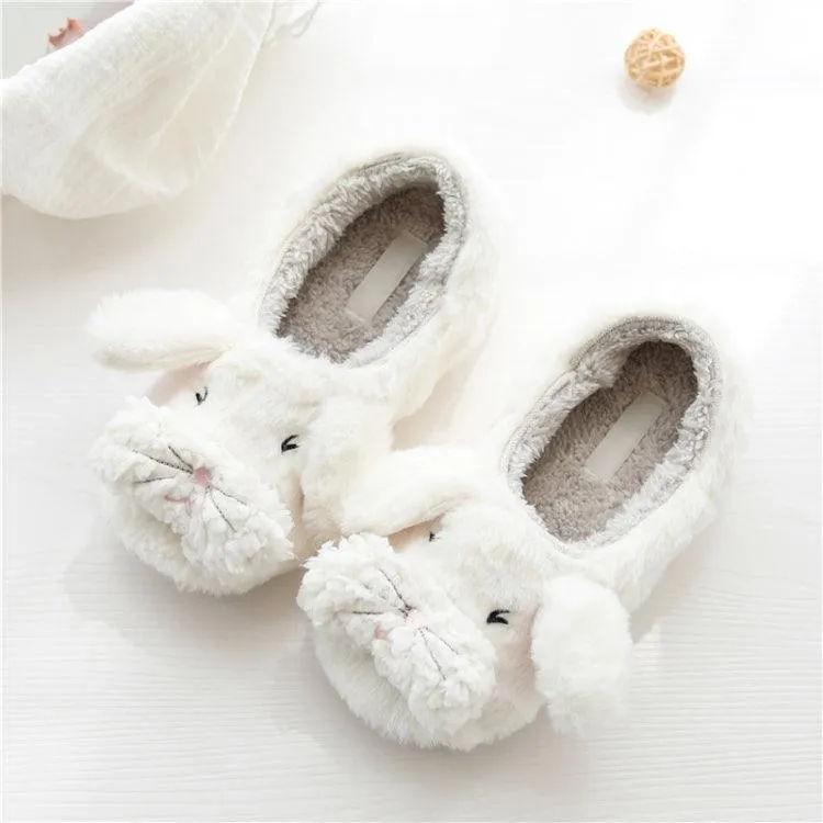 Cozy Cartoon Plush Slippers for Autumn and Winter Indoor Comfort