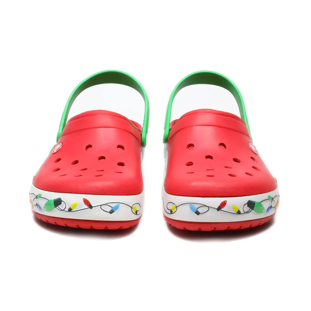 Crocs Christmas Lights Clogs Rubber Red Colour For Men