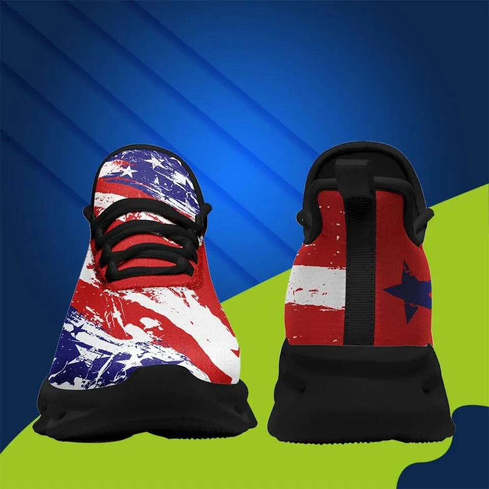 Customized Business Gifts, meaningful gifts for clients MaxSoul-B03002 Custom Max Soul American Flag, USA Flag Sneakers Max Soul, Shoes, Printed Shoes