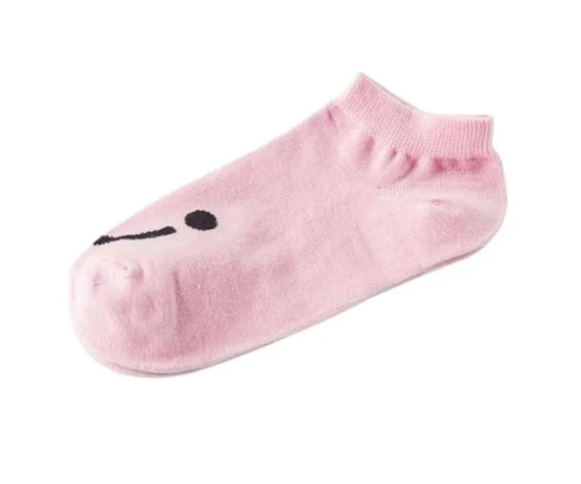 Cute cotton socks low-cut non-slip ladies boat socks