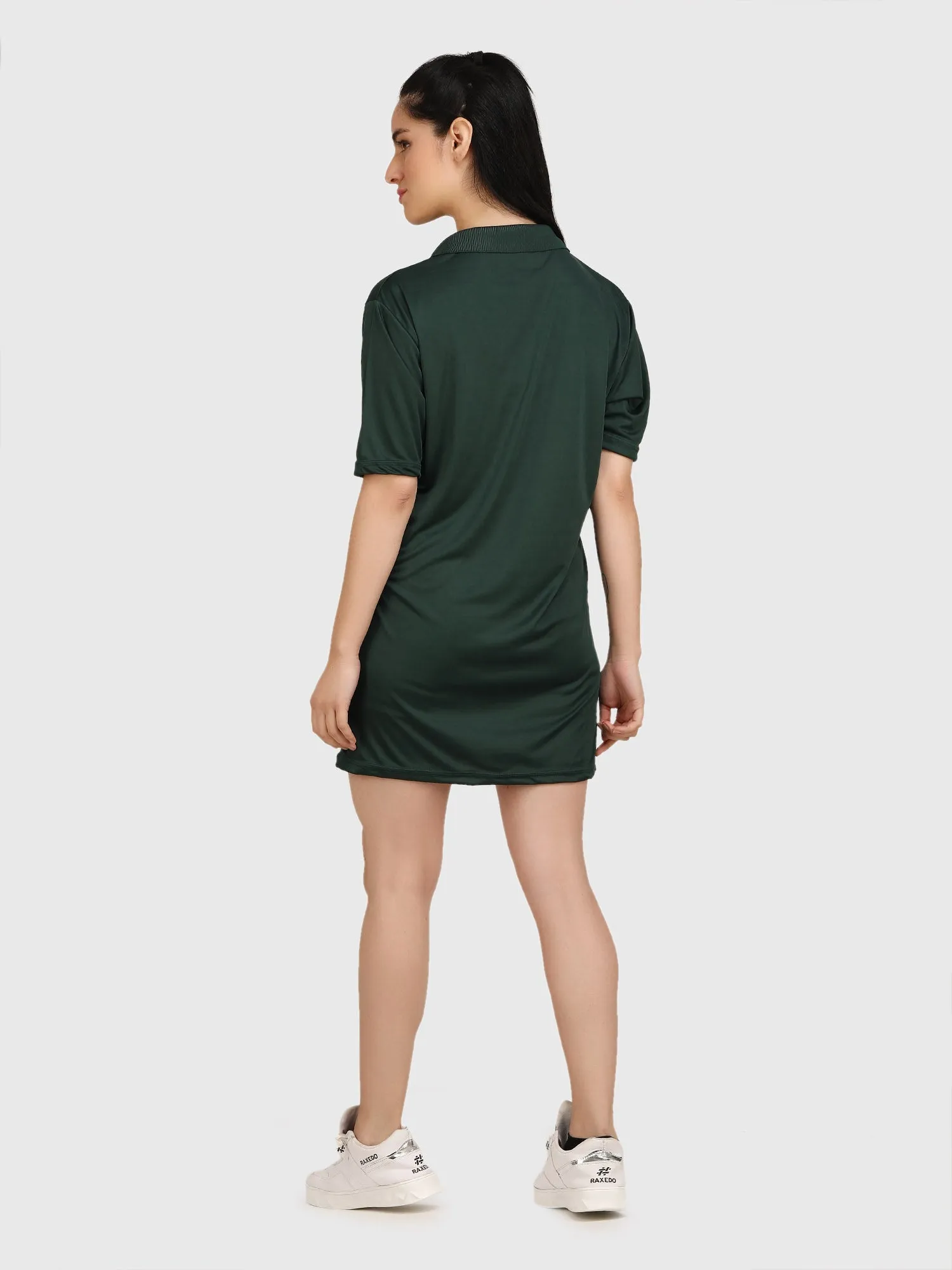 Dark green oversized sweatshirt dress