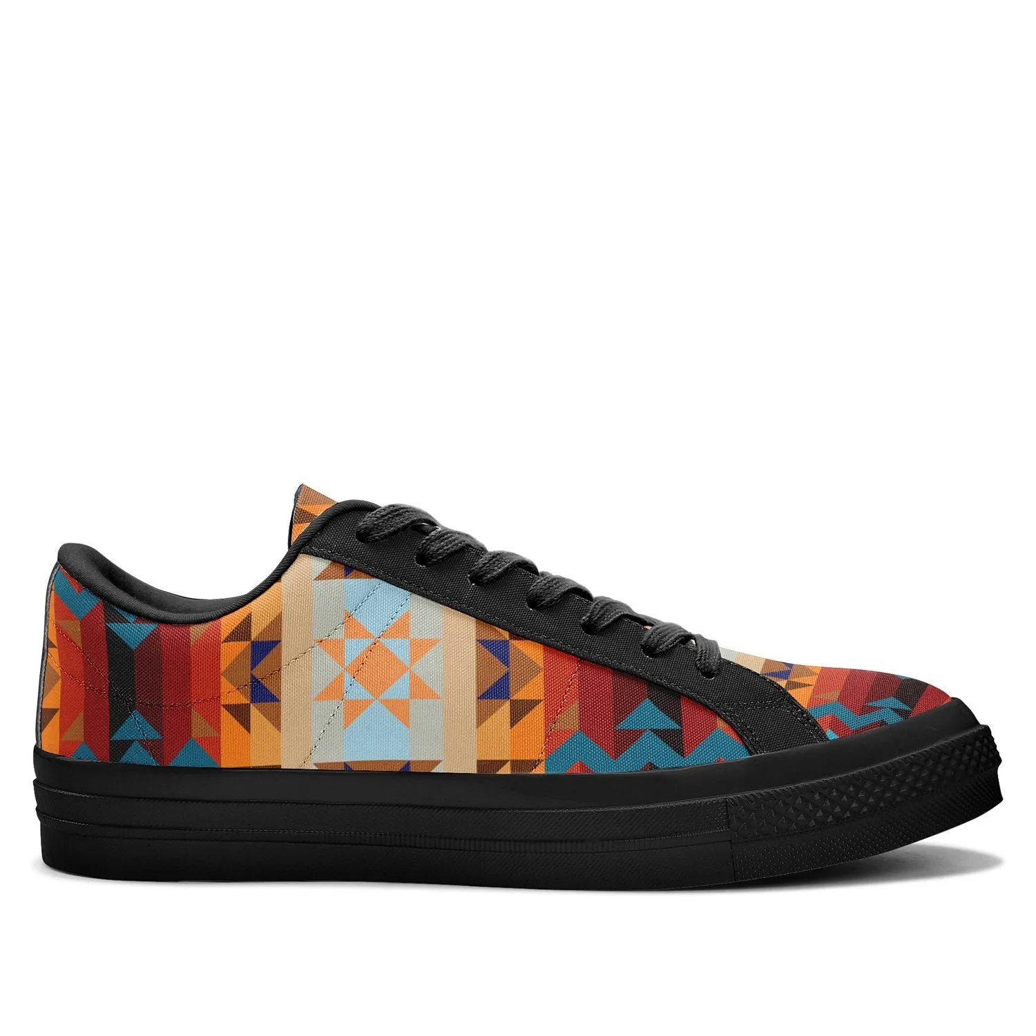 Dark Sandway Aapisi Low Top Canvas Shoes Black Sole