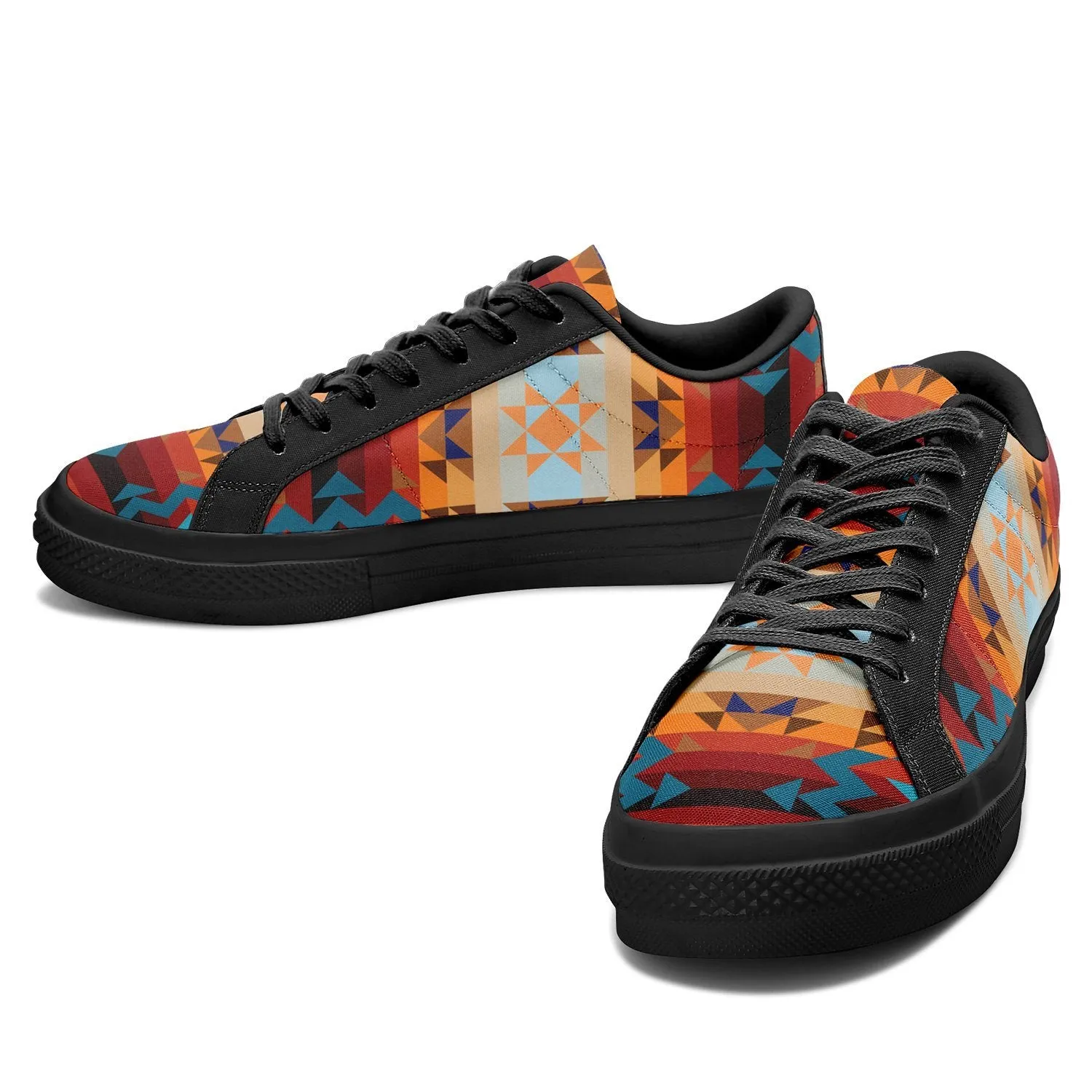 Dark Sandway Aapisi Low Top Canvas Shoes Black Sole