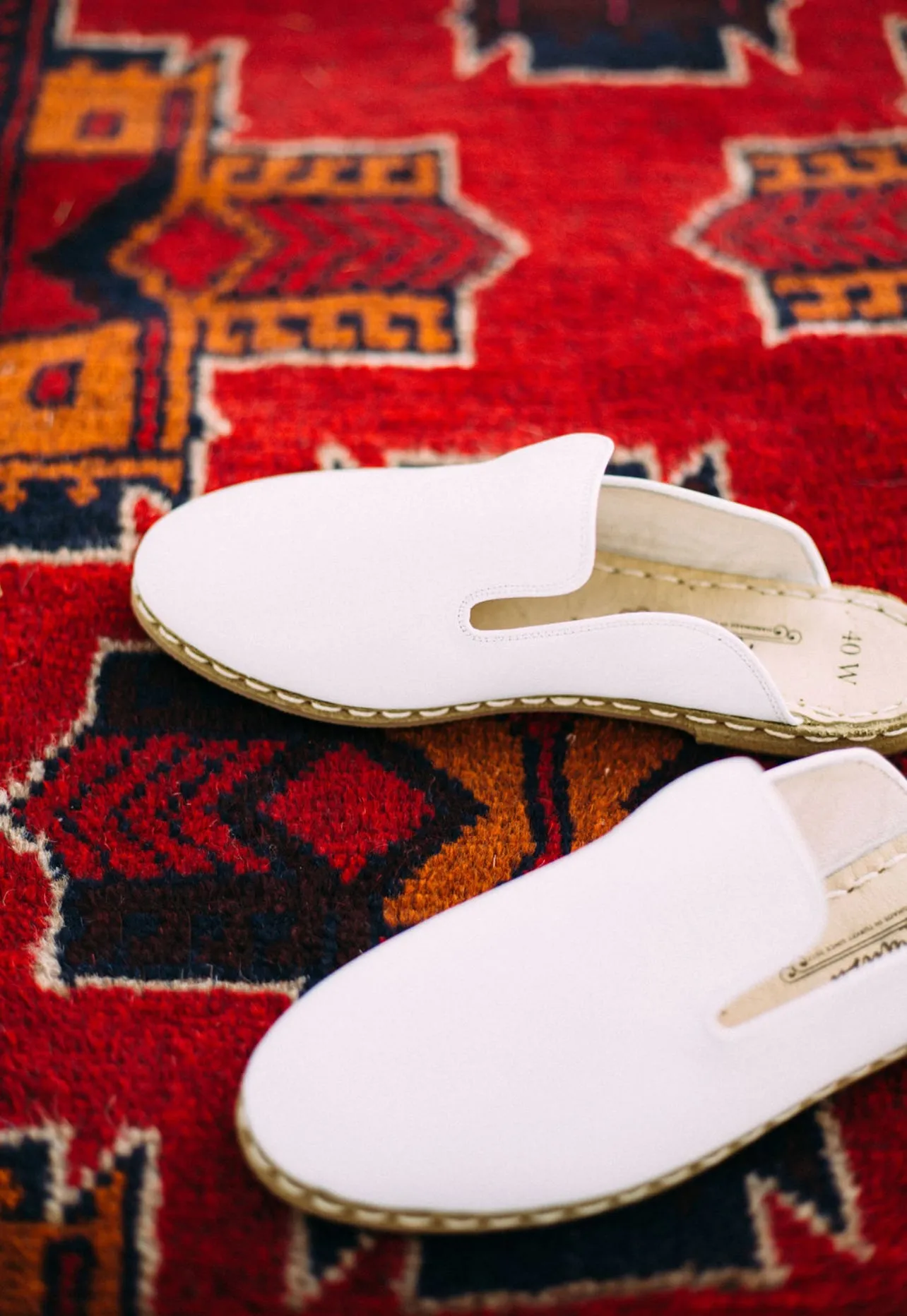 Deniz Mules in White