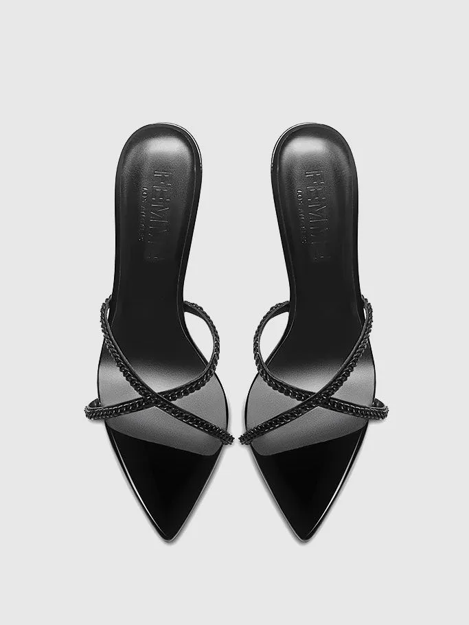 Donatella Mule - Noir Chain