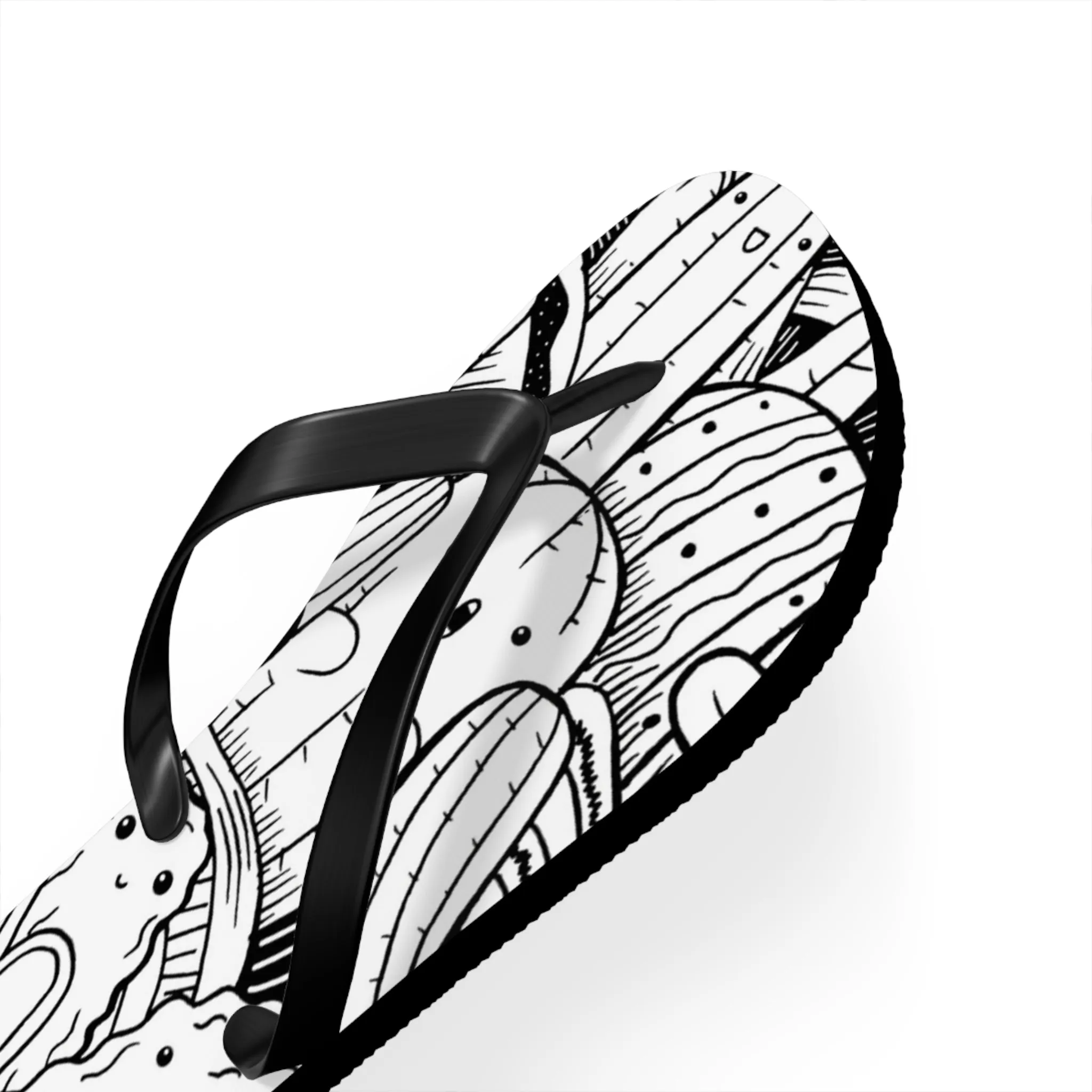 Doodle Cactus - Inovax Flip Flops