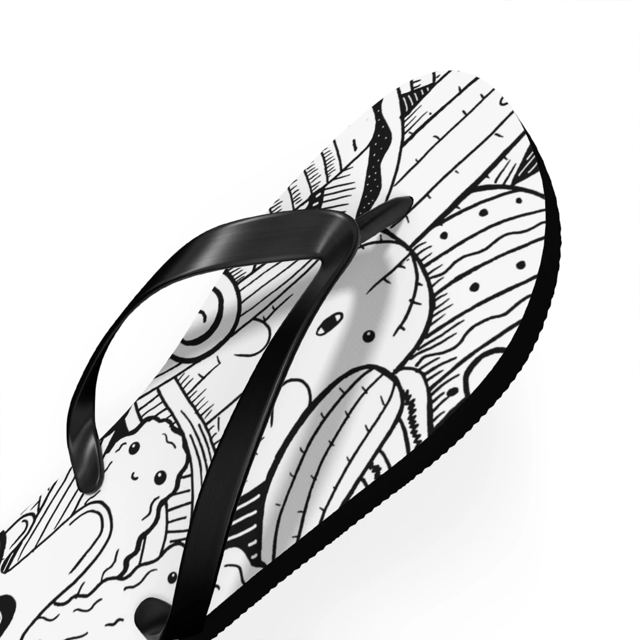 Doodle Cactus - Inovax Flip Flops