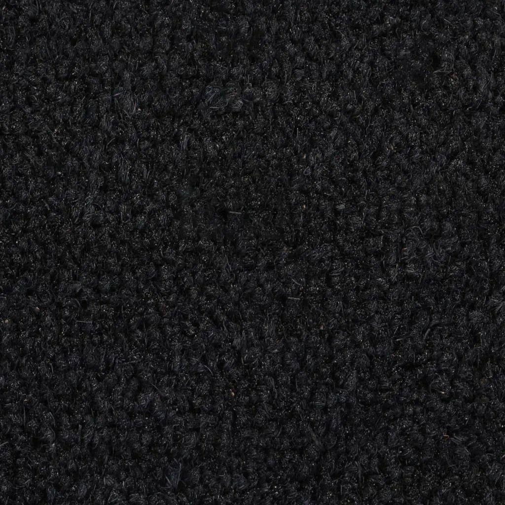 Door Mat Black 65x100 cm Tufted Coir