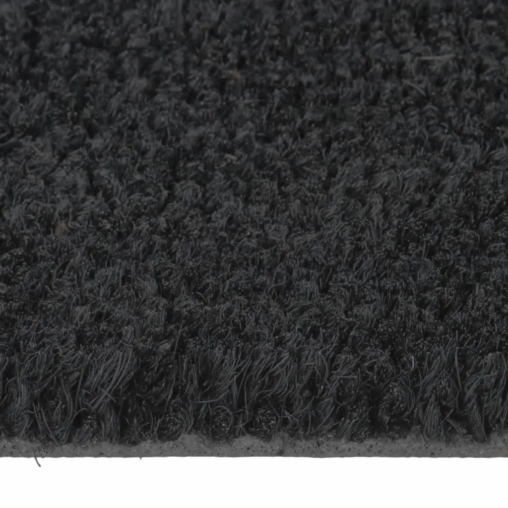 Door Mat Black 65x100 cm Tufted Coir