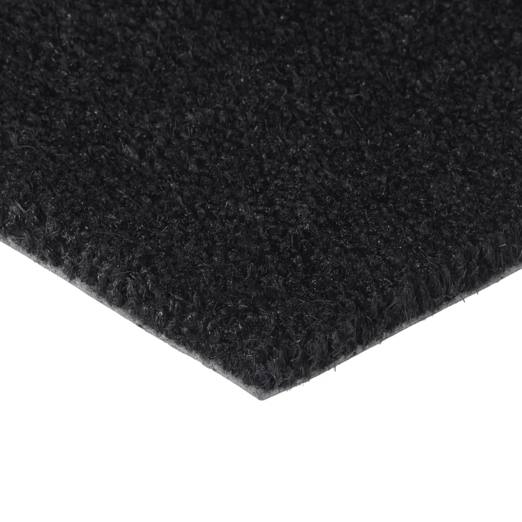 Door Mat Black 65x100 cm Tufted Coir