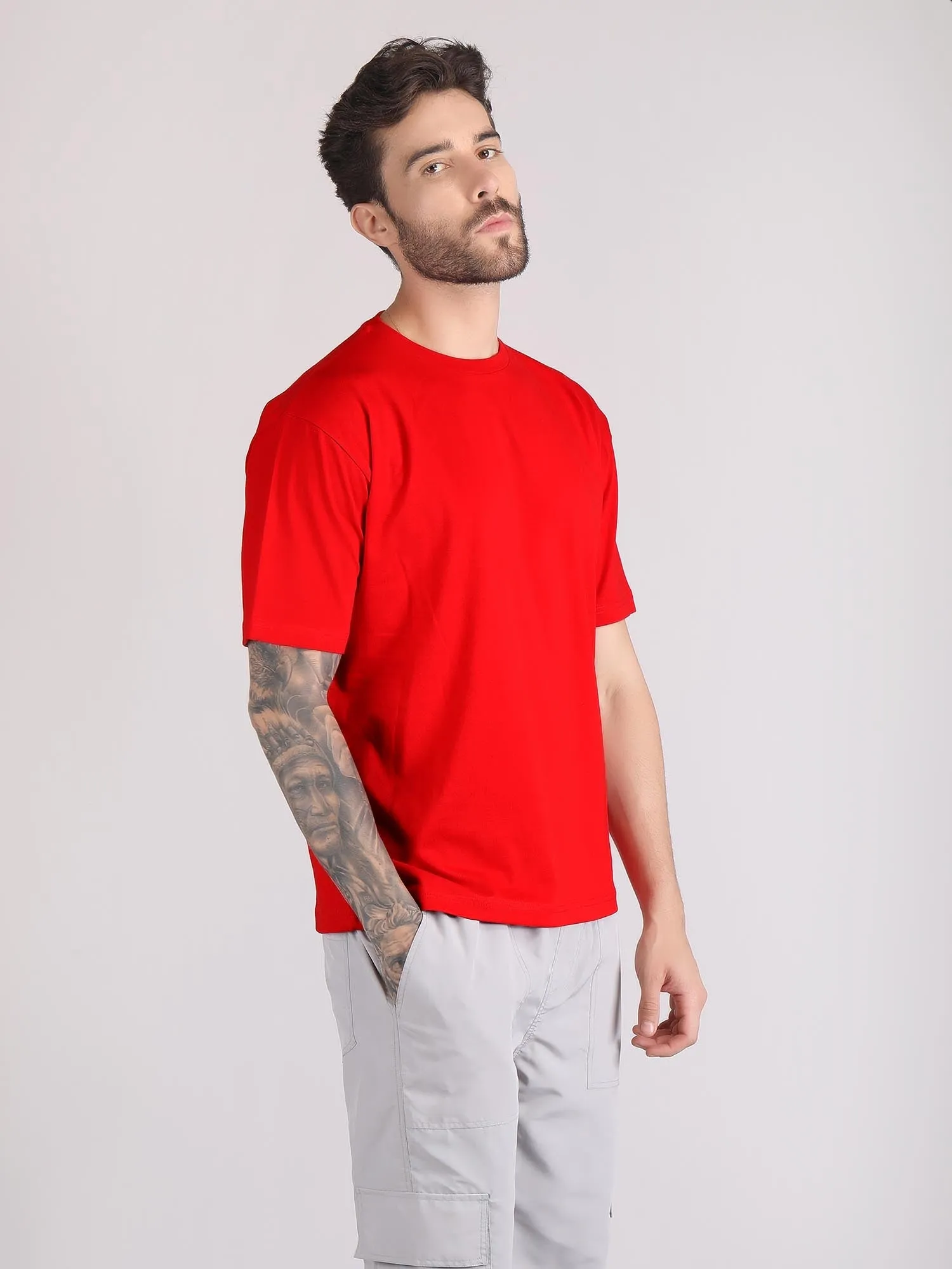 drop shoulder oversized t shirt