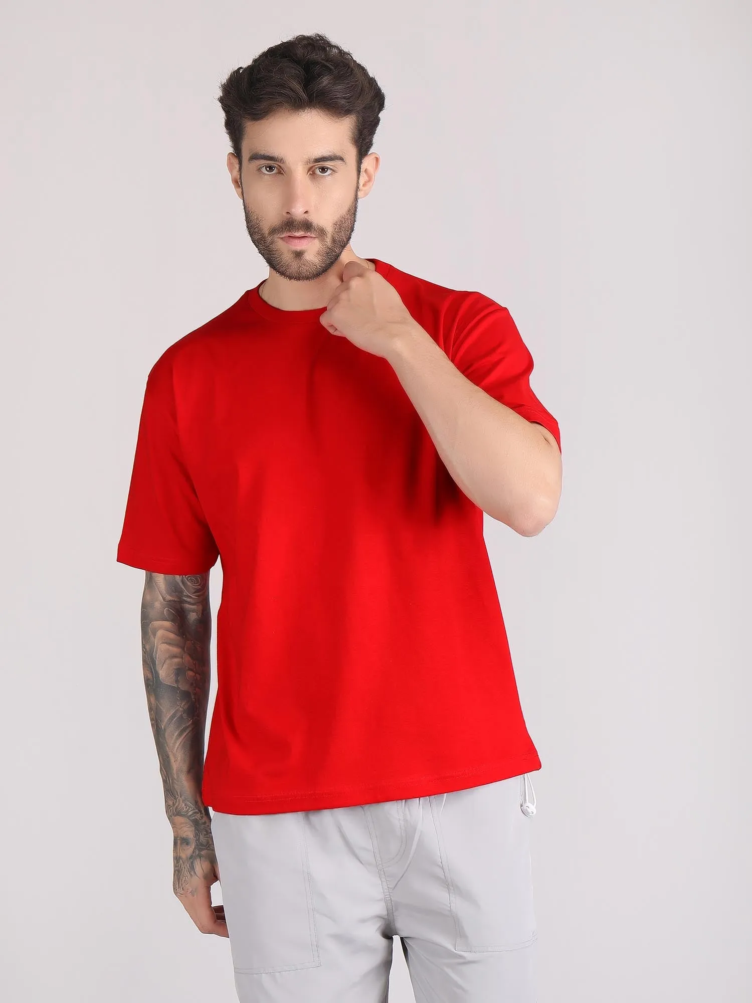 drop shoulder oversized t shirt