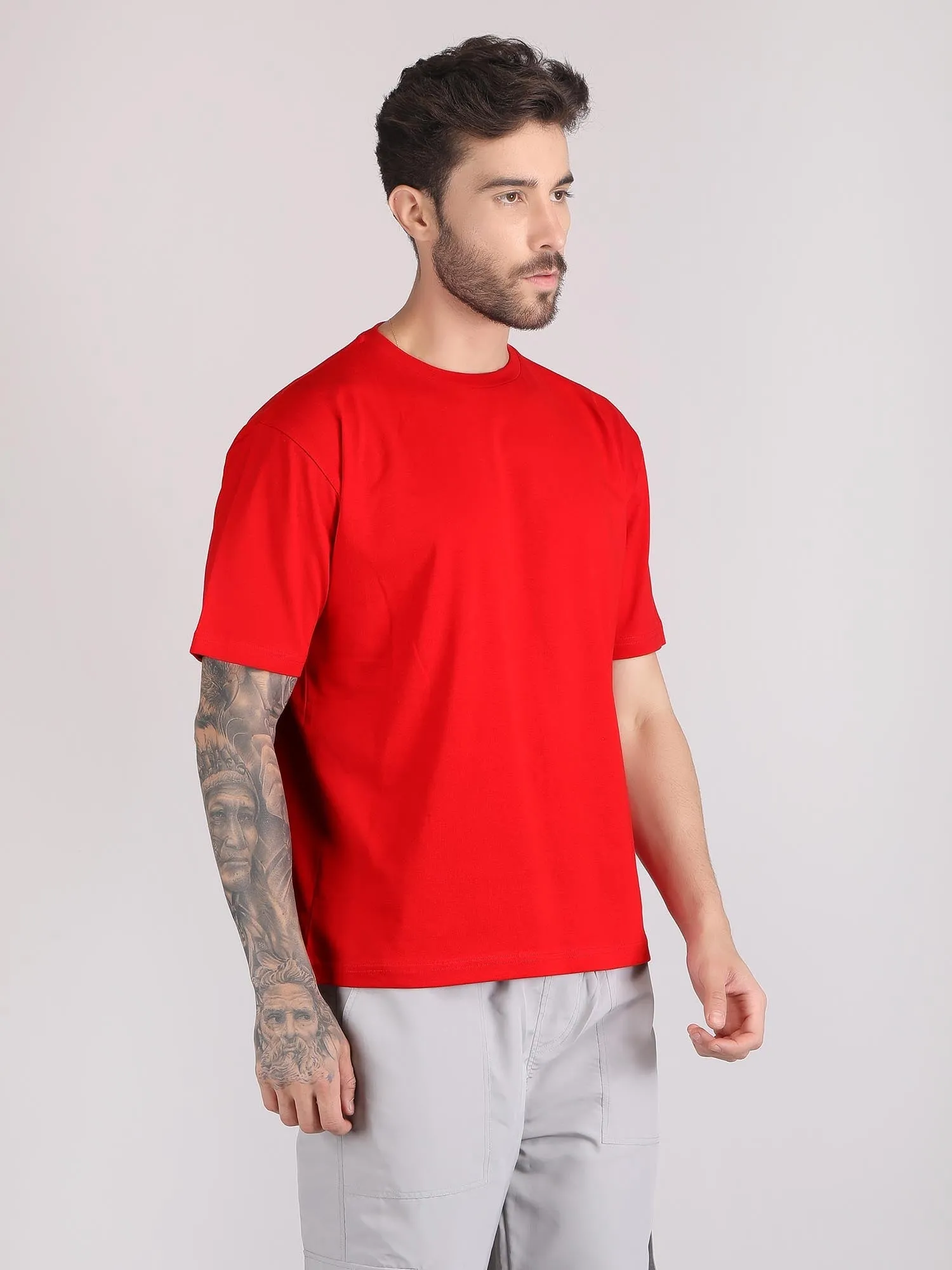 drop shoulder oversized t shirt