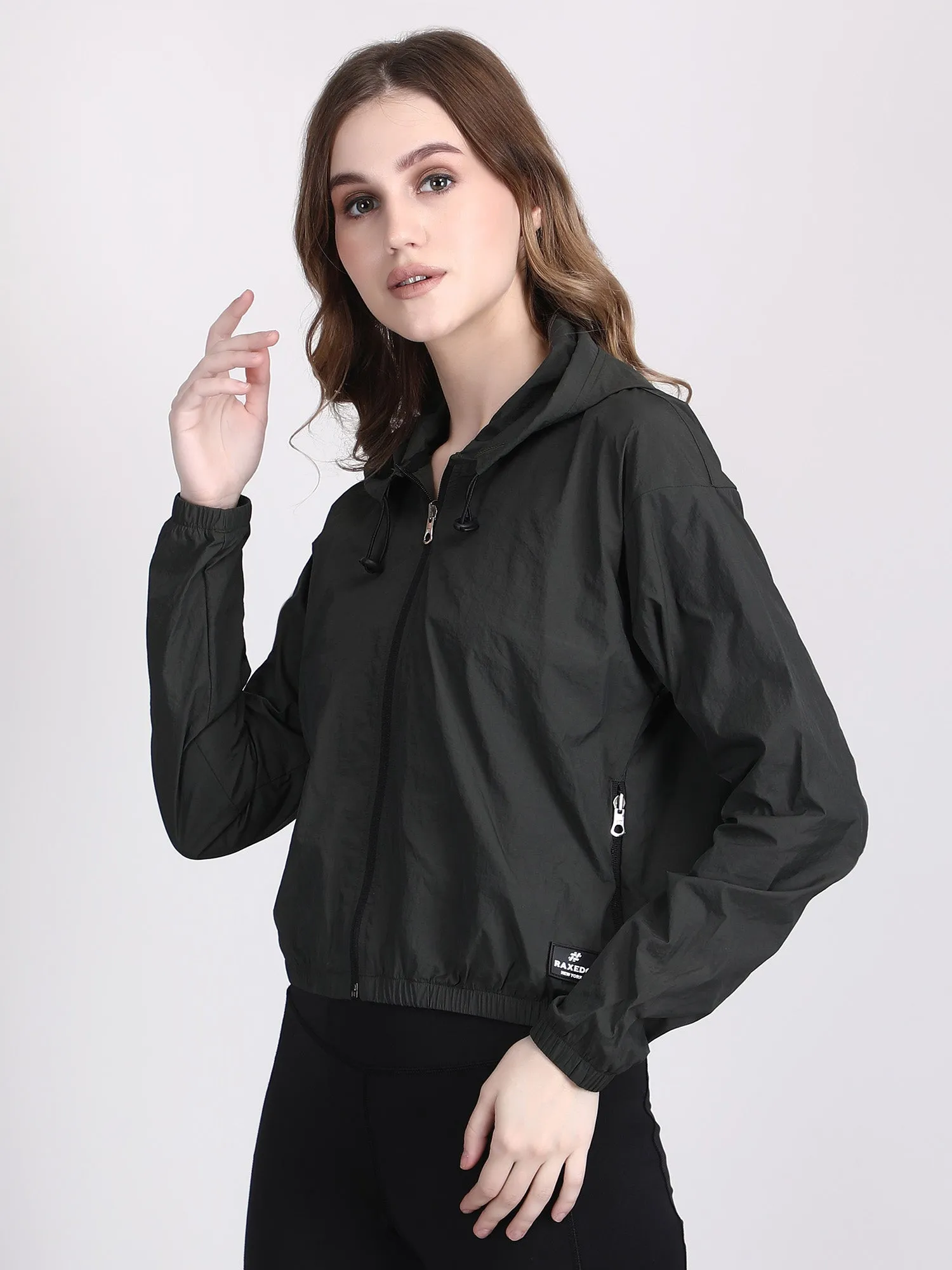 Dry-FIT crop jacket for women - waterproof