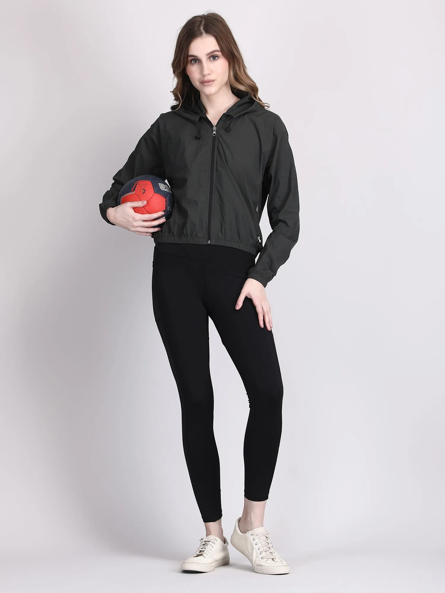 Dry-FIT crop jacket for women - waterproof