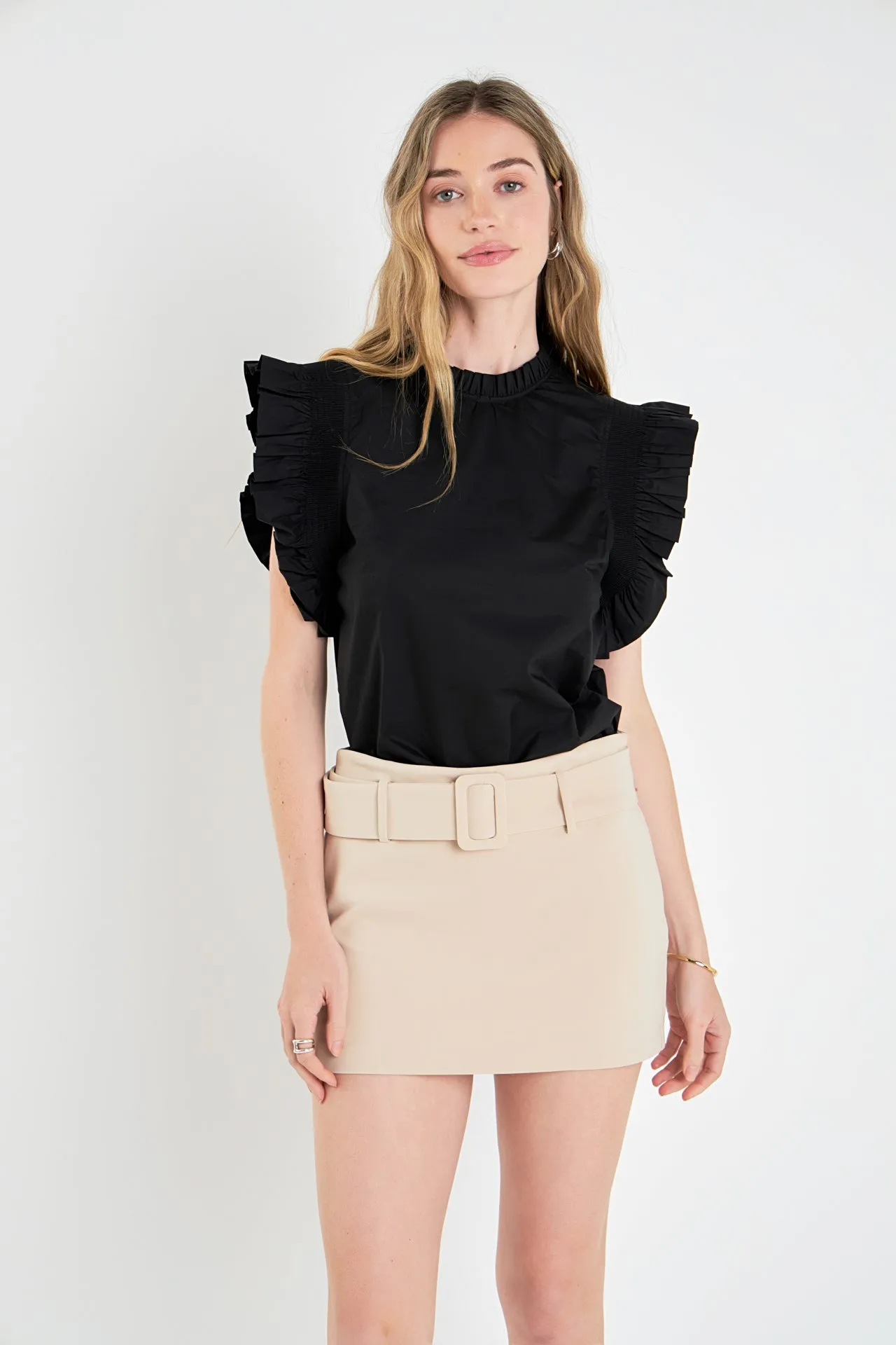 English Factory - Belted Low Waist Skort