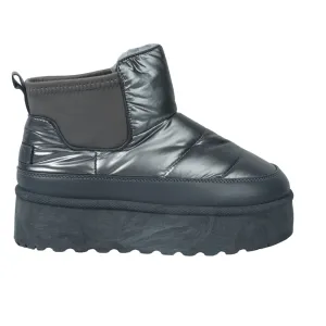 ESCAPE - Faux fur lined boots Chrome