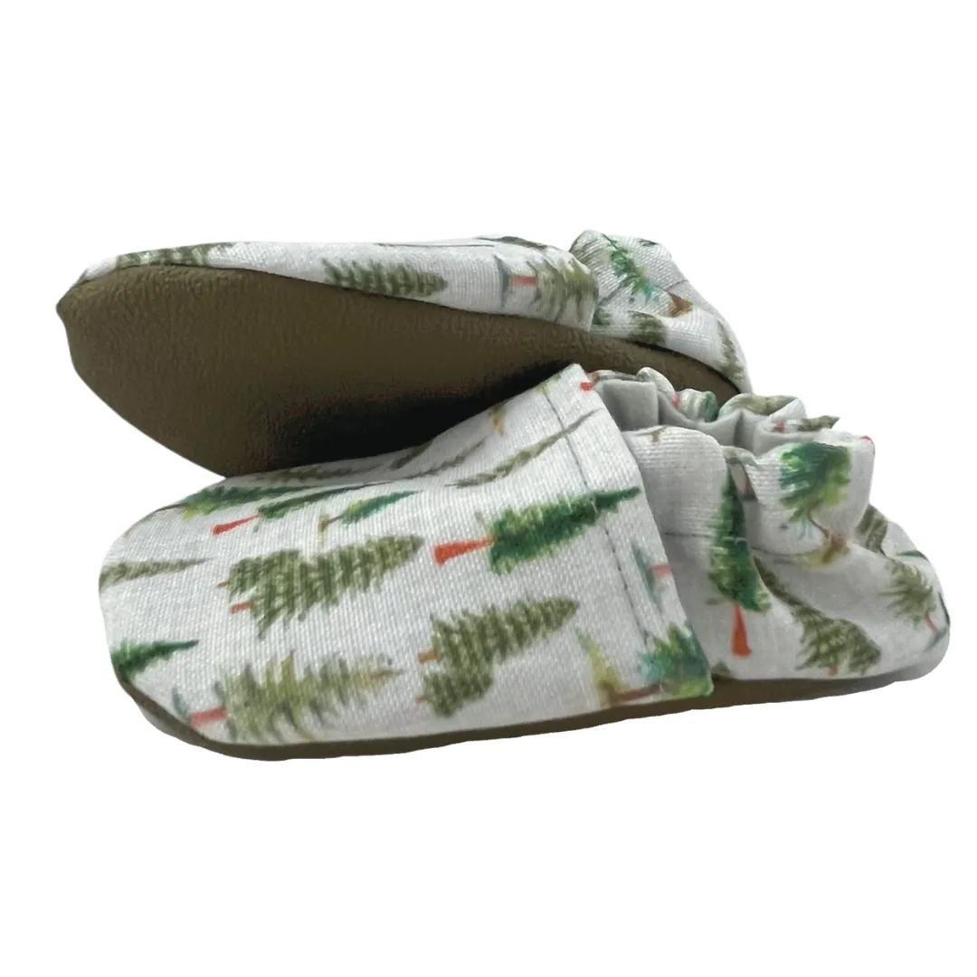 Evergreen Trees Eco-Canvas Baby Shoes