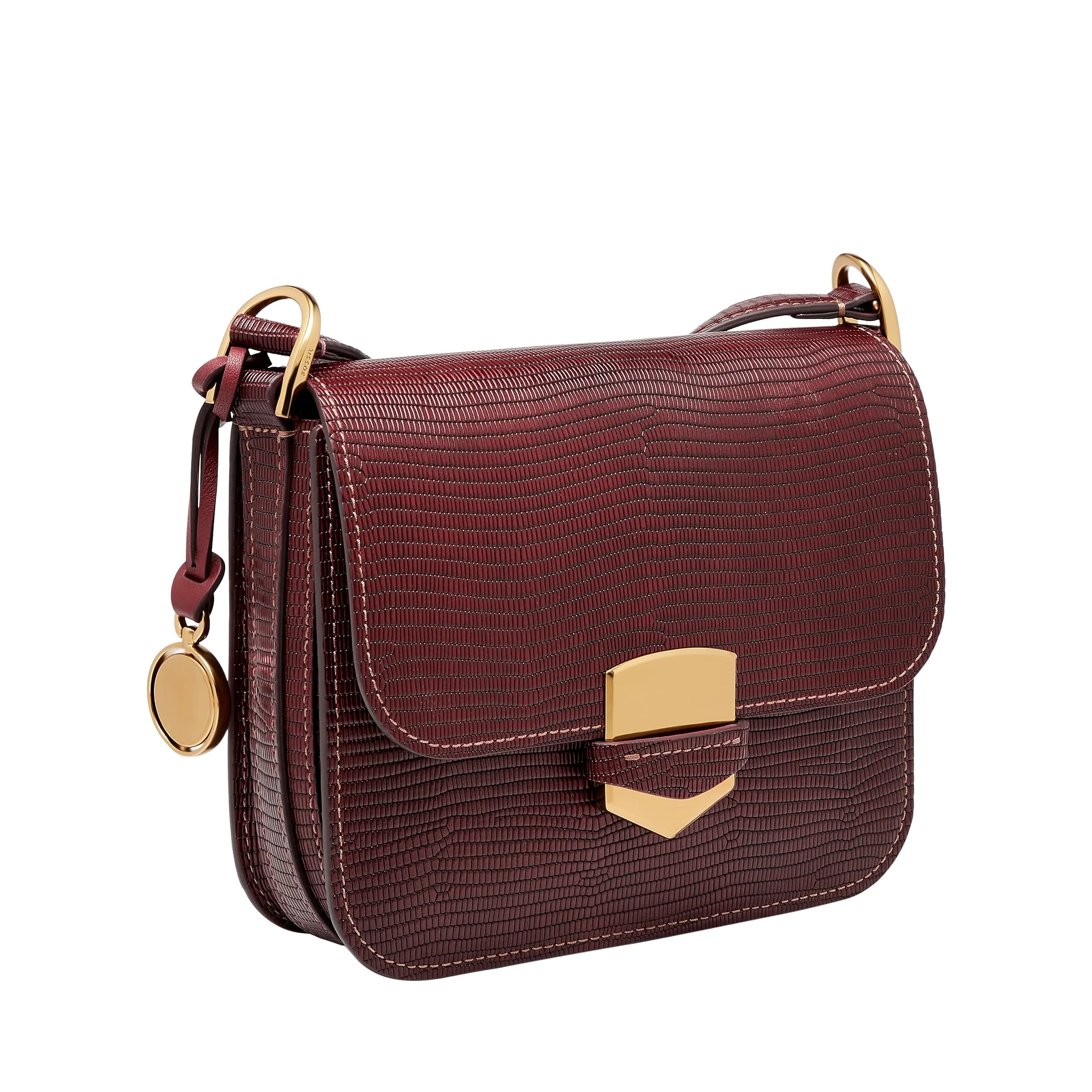 Fossil Lennox Maroon Crossbody Bag ZB1945243