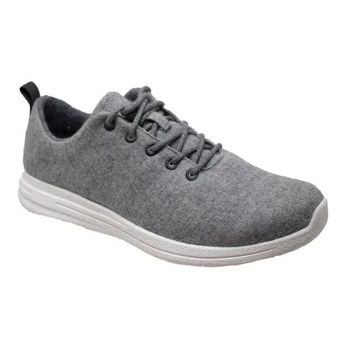 FreeShield Mens Real Wool Casual Grey Shoe