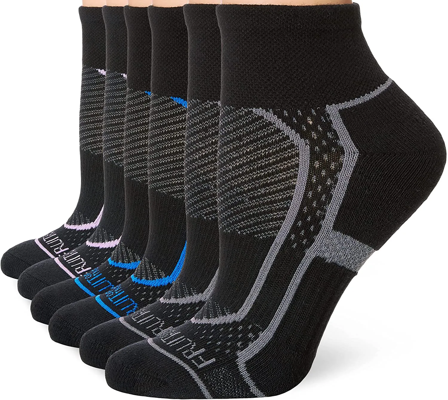 Fruit of the Loom womens Active 6 Pair Pack Socks