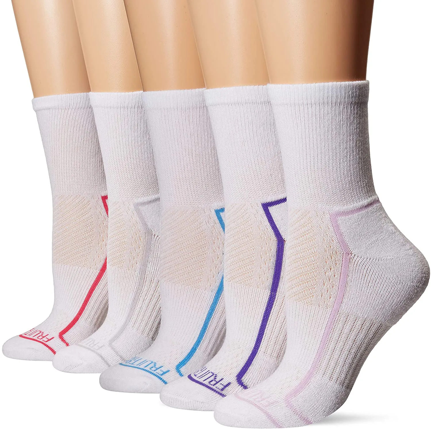 Fruit of the Loom womens Active 6 Pair Pack Socks