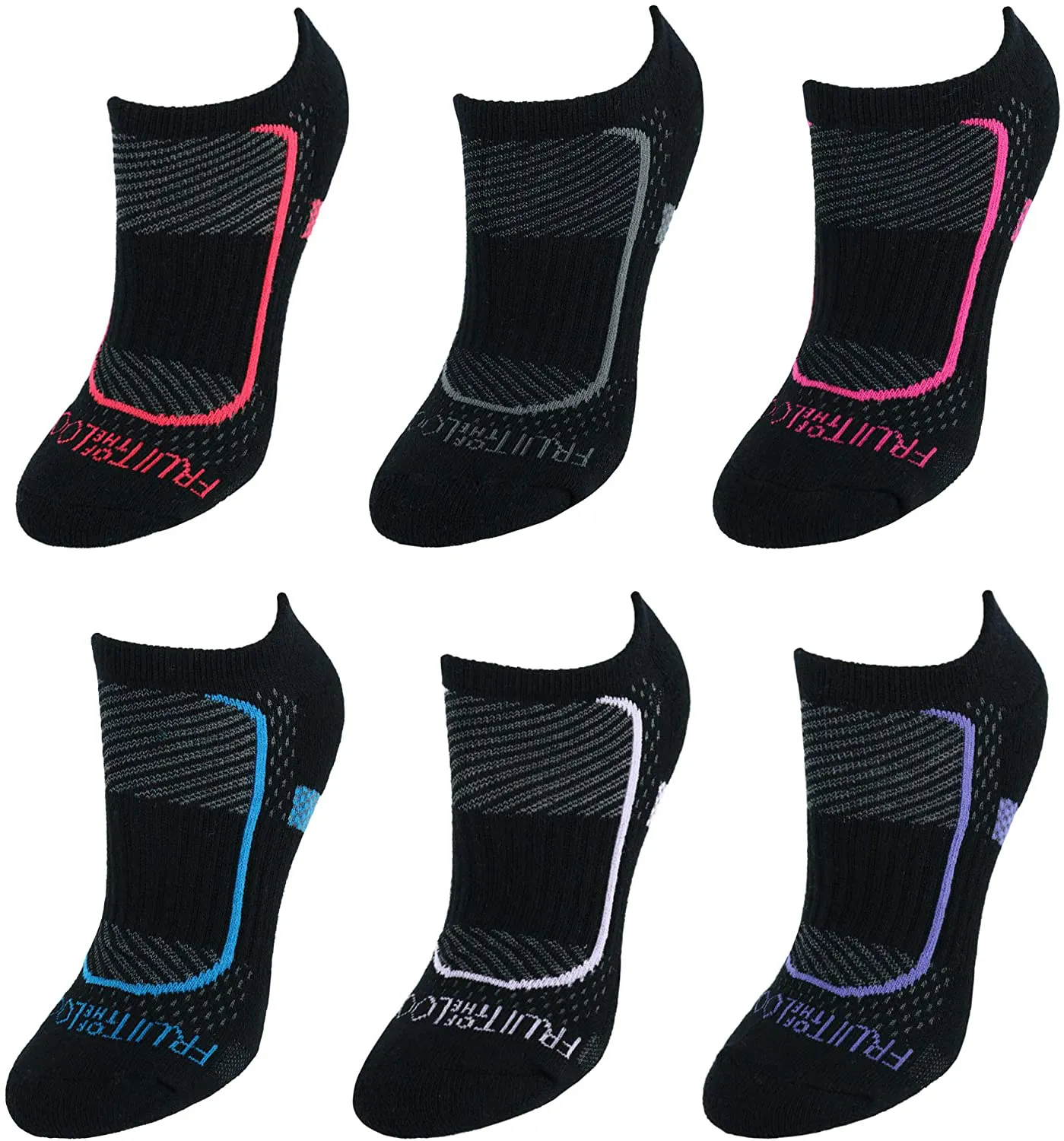 Fruit of the Loom womens Active 6 Pair Pack Socks