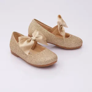 Gold Baby Bow Flats