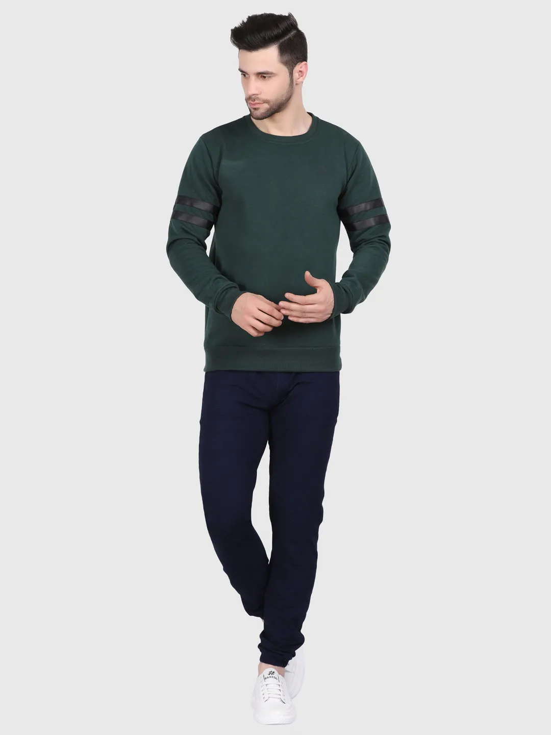 green sweatshirt mens - Regular FIT