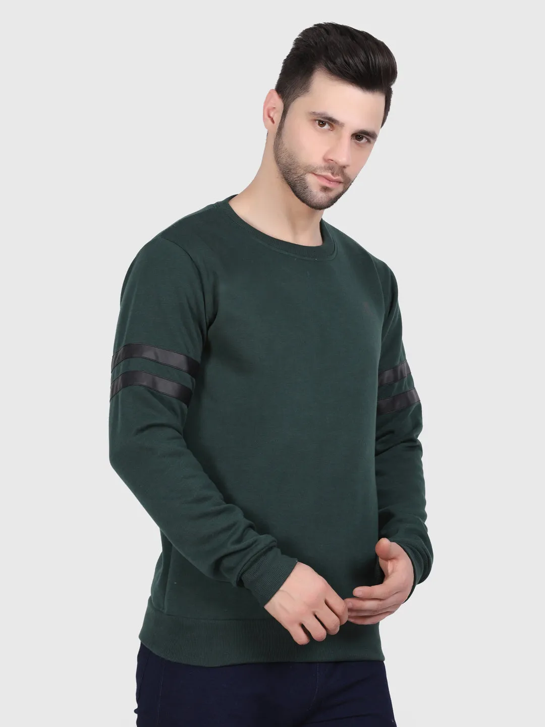 green sweatshirt mens - Regular FIT