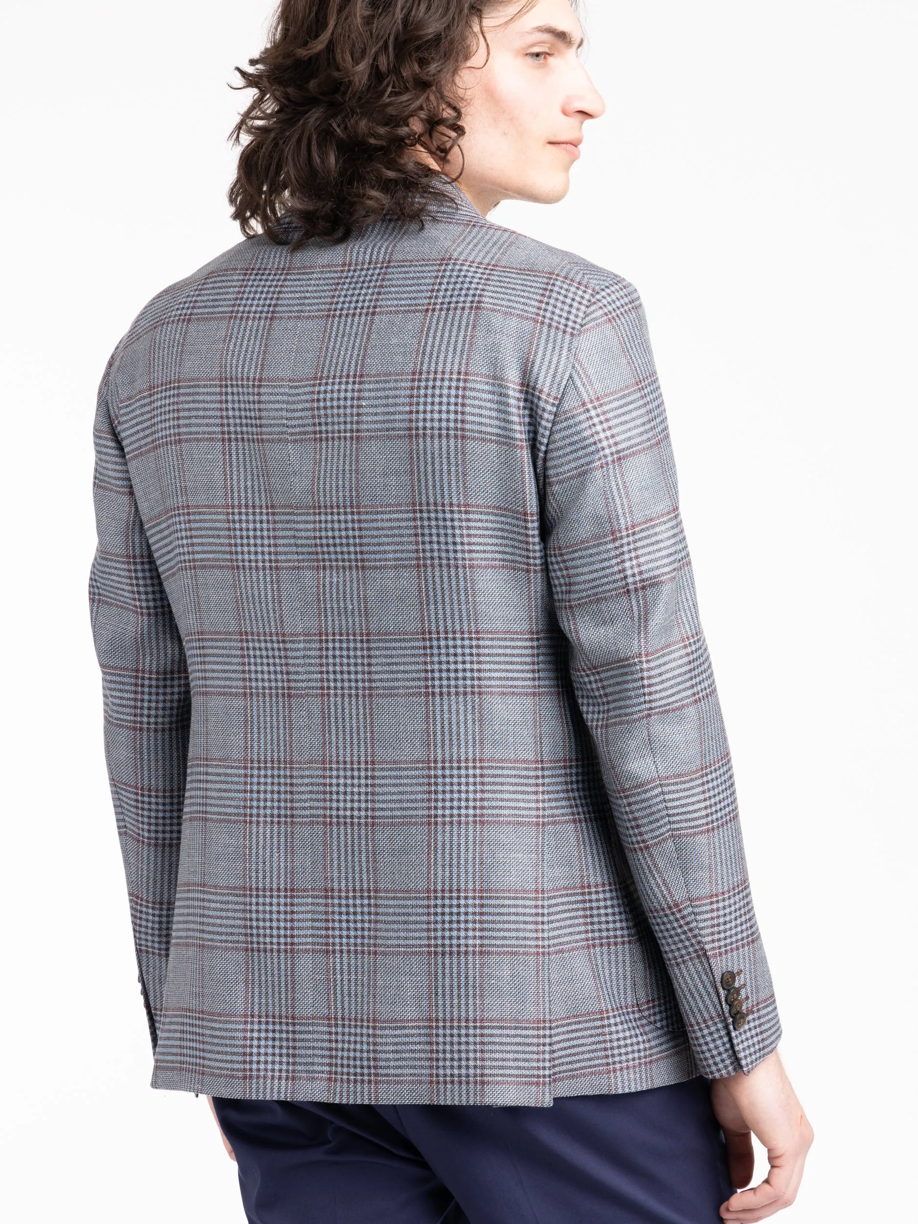 Grey/Red Check Sport Jacket