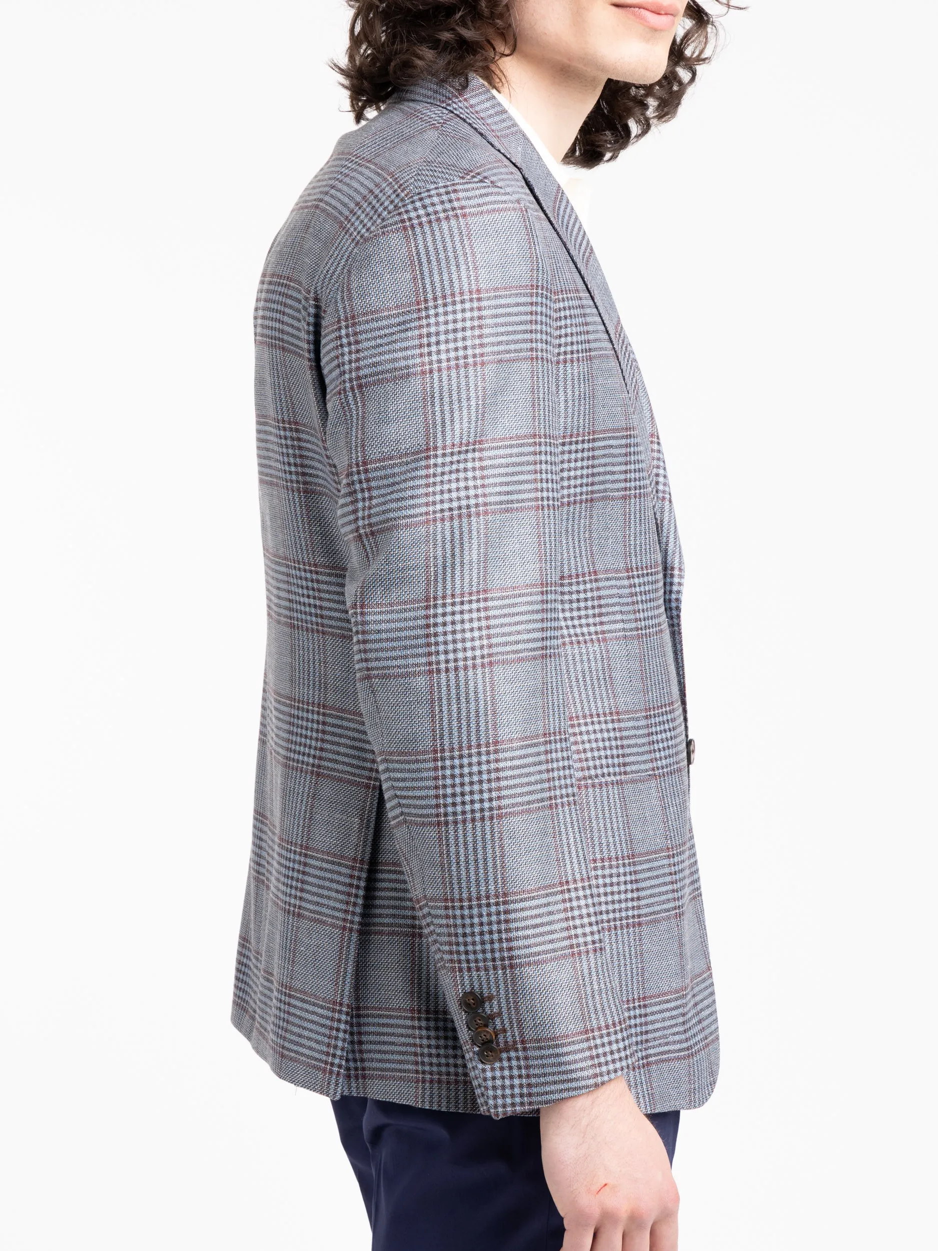 Grey/Red Check Sport Jacket