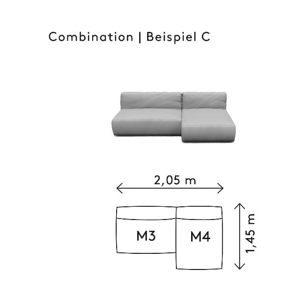 GROW Outdoor Patio Sectional Sofa Combination C