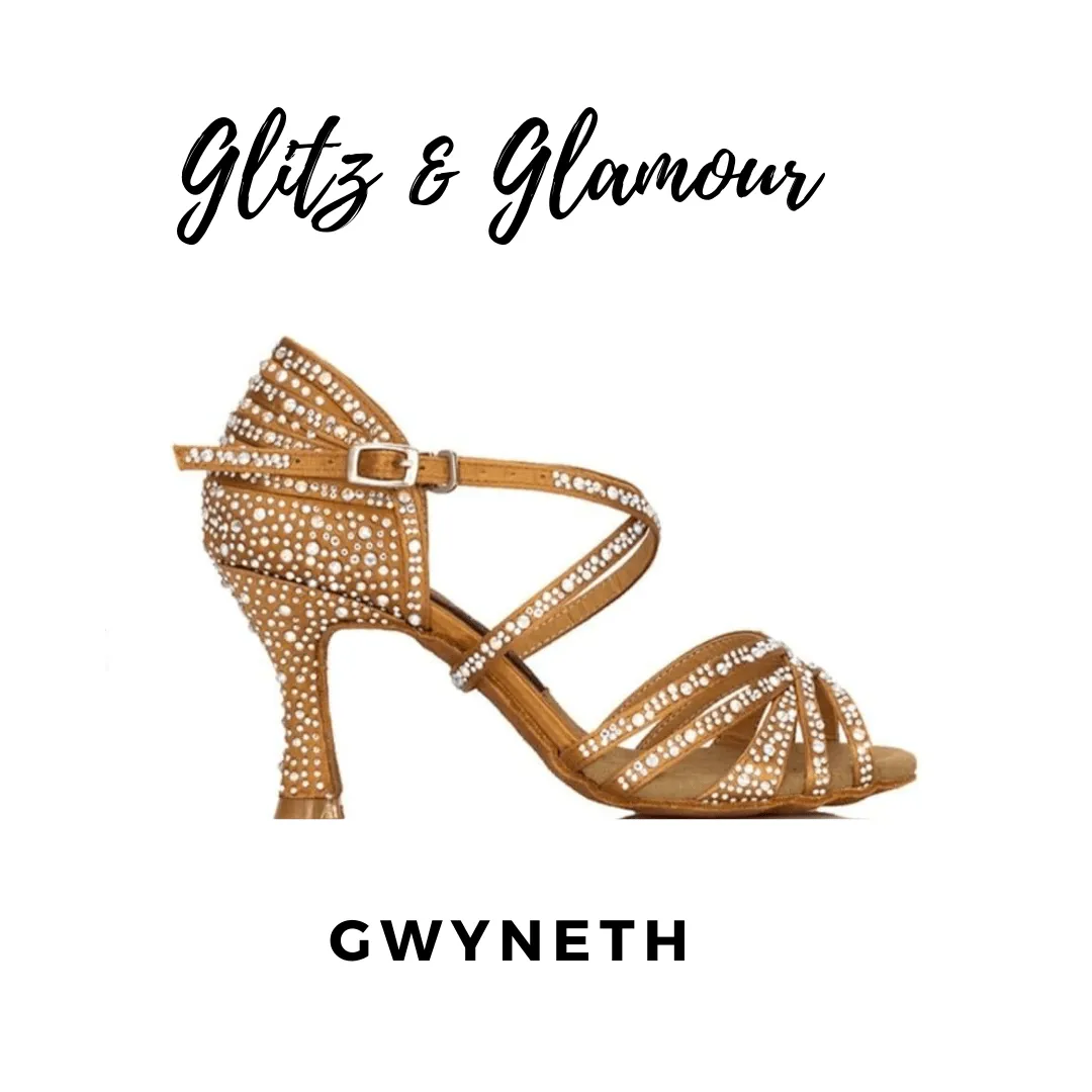 Gwyneth Glamour Latin 3.5 inc Dance Heels