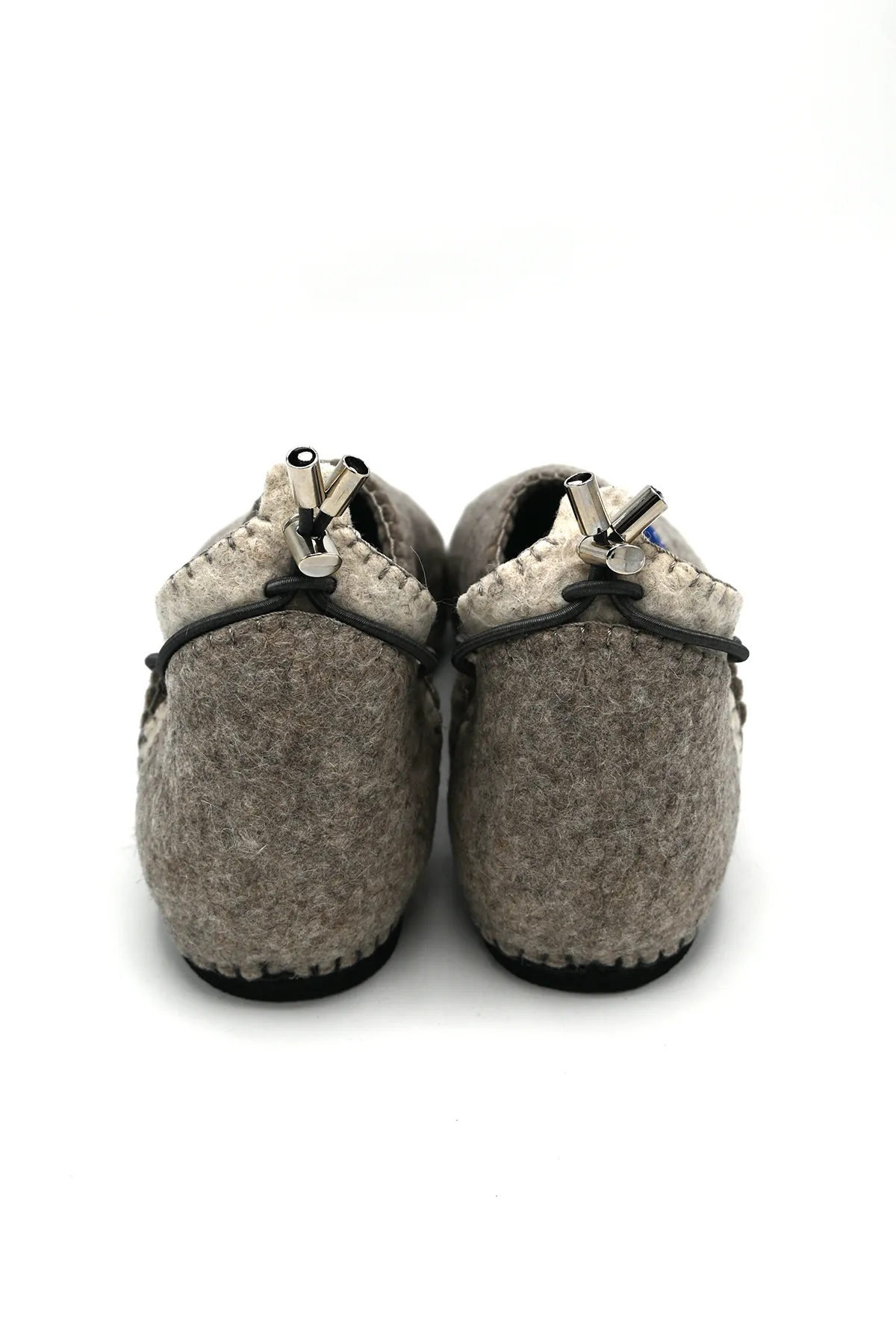 Handmade Wool Shoes Grey