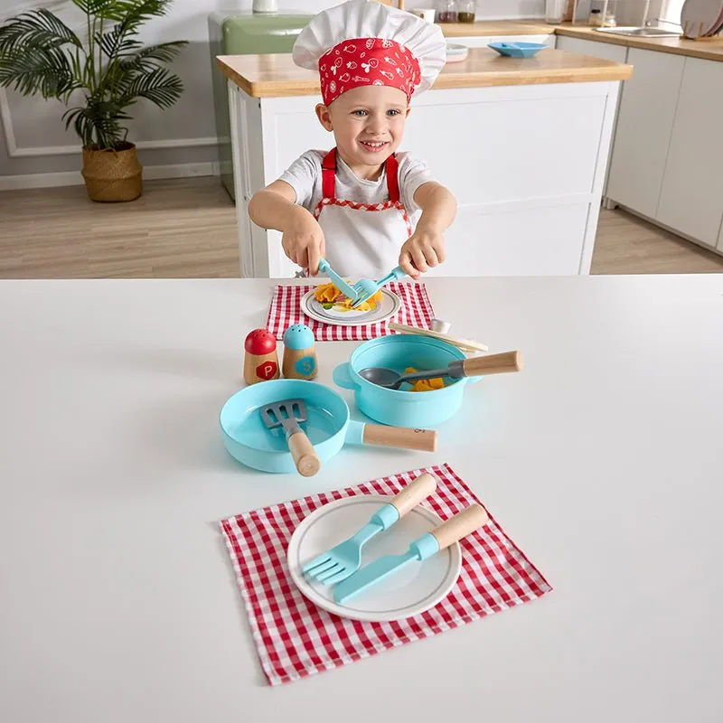 Hape Cook & Serve set  E3208 (Direct Shipping UK Only)