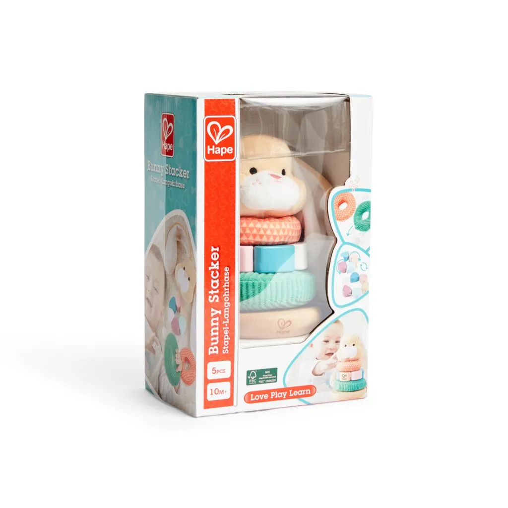 Hape Soft Bunny Stacker Baby Toy