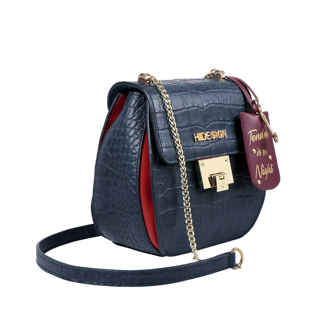 Hidesign Women's Sling Bag (Blue)