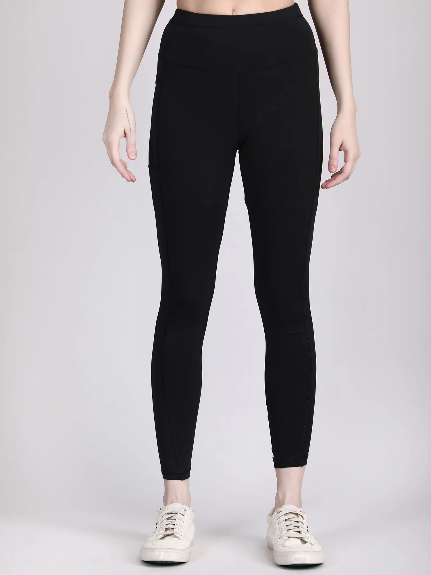 high waisted black jeggings