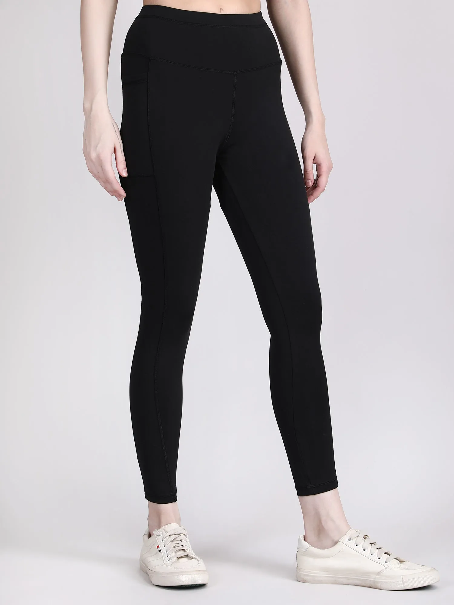 high waisted black jeggings