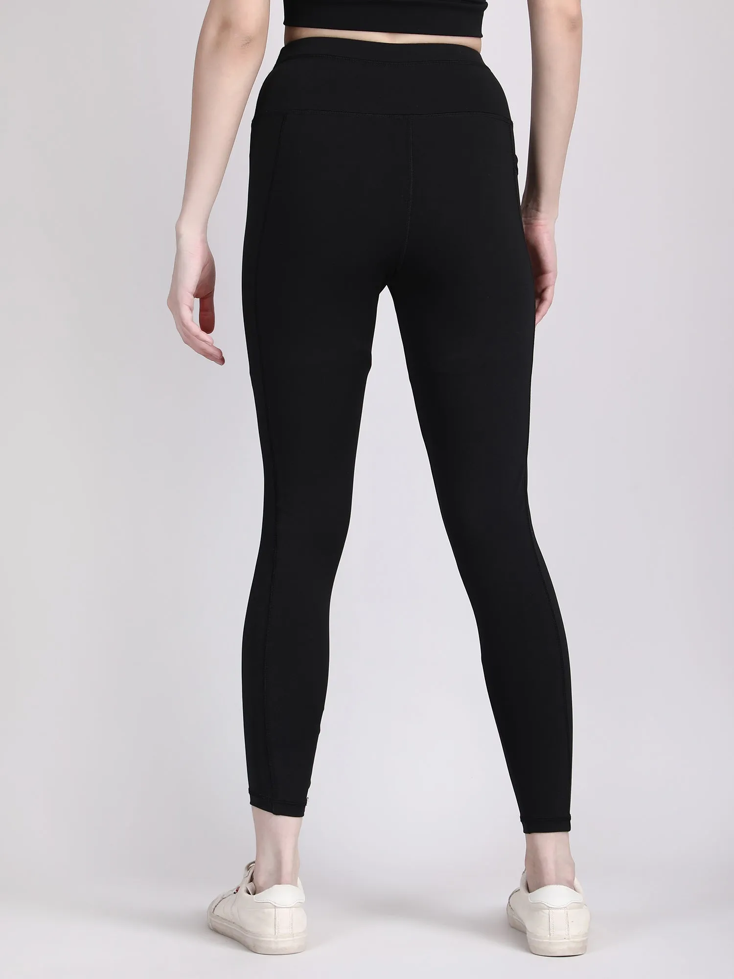 high waisted black jeggings