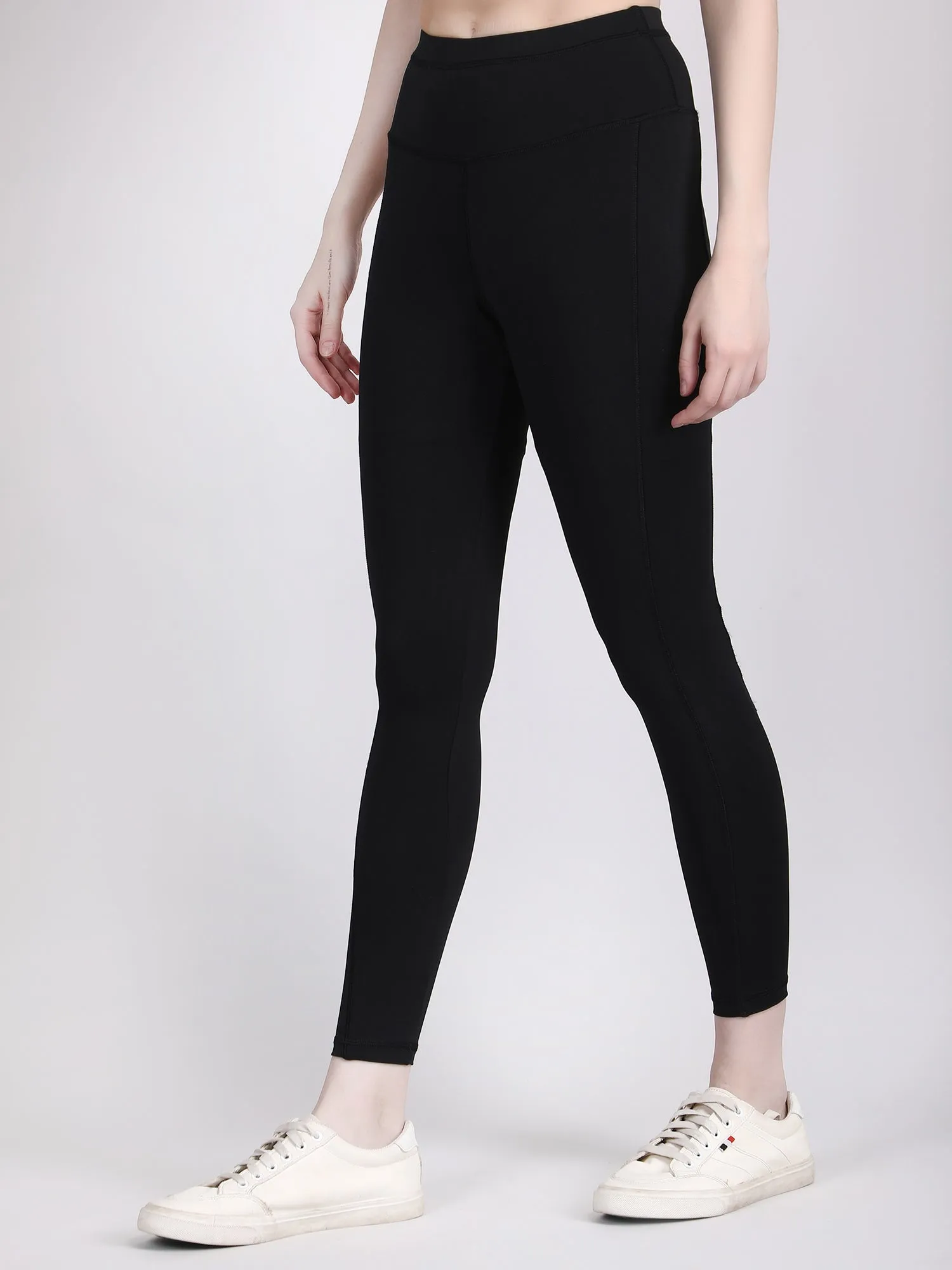 high waisted black jeggings