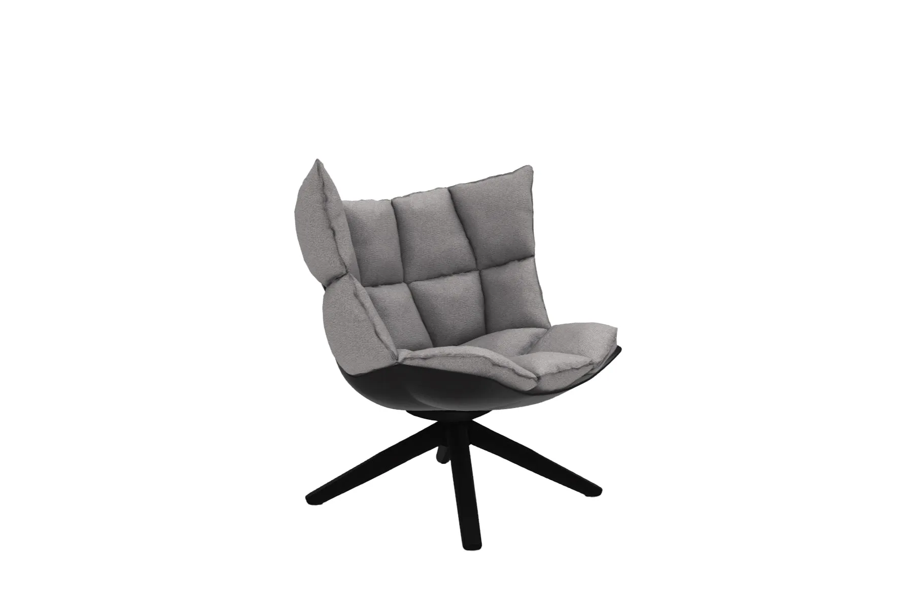 Husk Swivel Armchair with Snug Sides