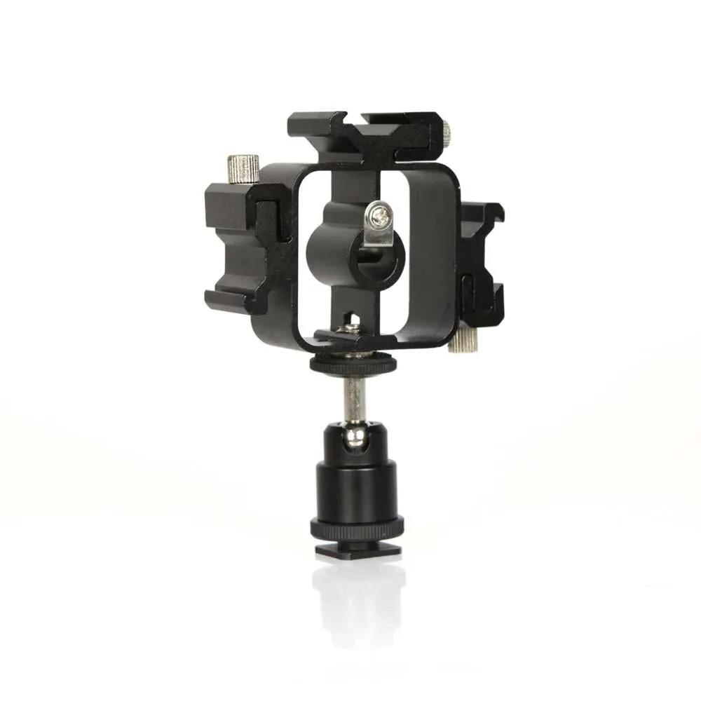 Hypop Triple Speedlite Flash Gun Ball Head Bracket Holder